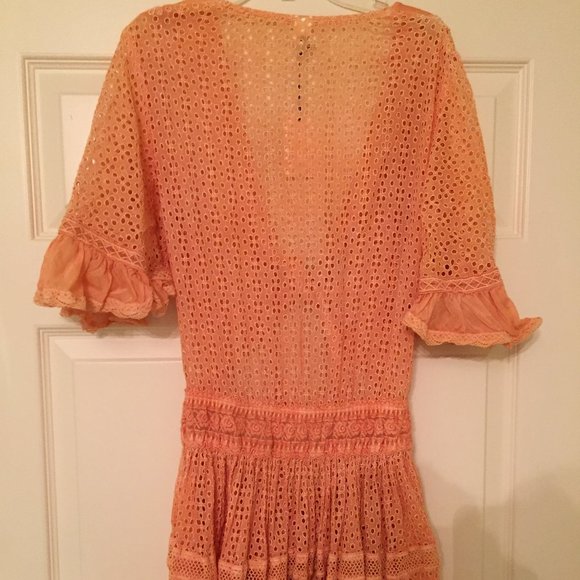Sunday St.Tropez NWT peach beach dress - Picture 3 of 4